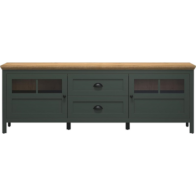 Szafka RTV Stanton 184x45x64 cm zielona